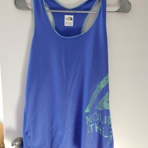 NORTH FACE workout top purple mint green racerback